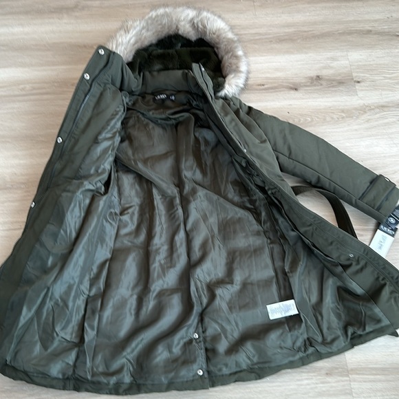 Ralph Lauren Women's Parka with Faux Fur Trim Loden size small - Picture 8 of 8